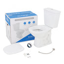 Vaso Sanitário com Caixa Acoplada e Assento Branco Duplo Acionamento 3/6L Saída Vertical Mariana Icasa