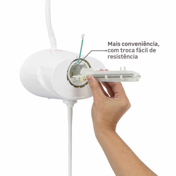 Chuveiro Elétrico Lorenzetti Top Jet Multitemperatura 6400W 220V Branco