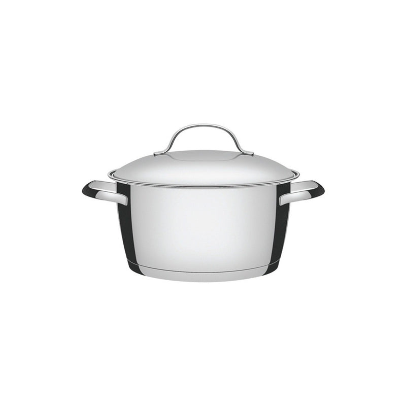 Jogo de Panelas Tramontina Aço Inox Allegra 10 Peças Fundo Triplo Com Pegador de Massa